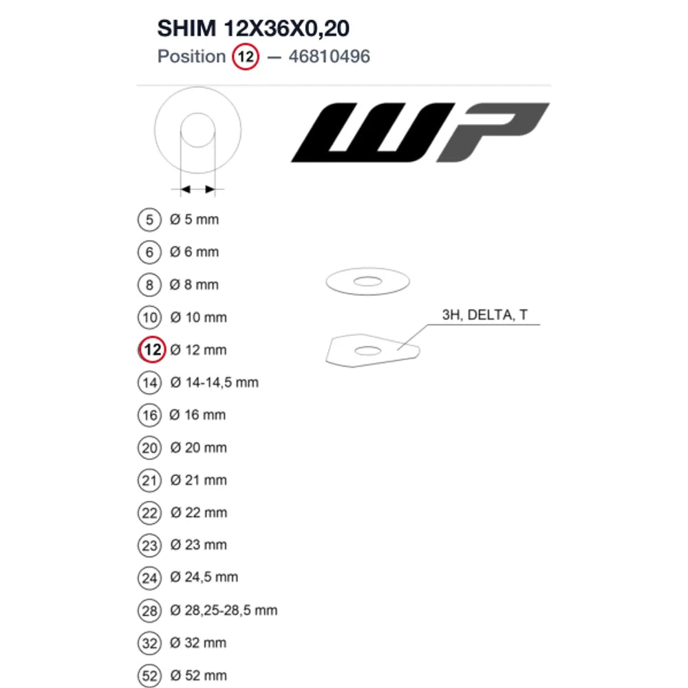 SHIM 12X36X0,20