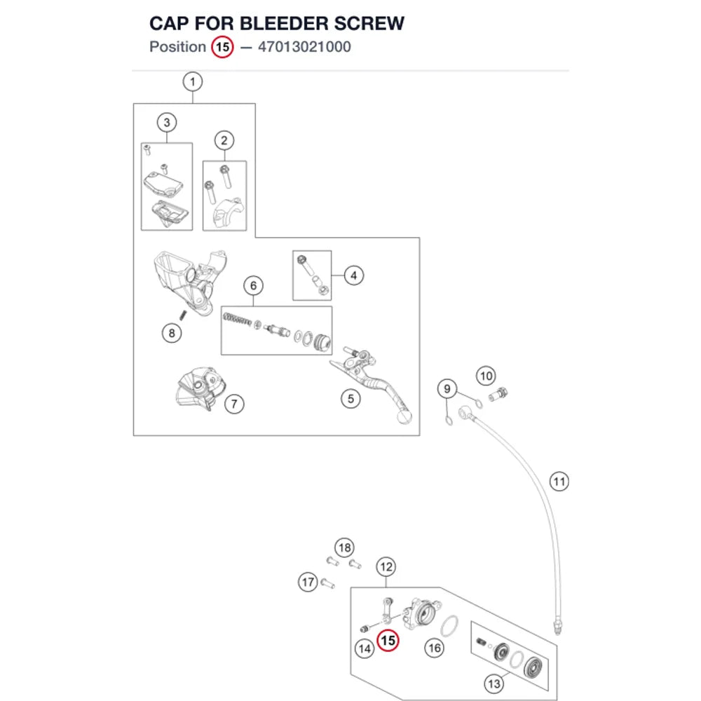 CAP FOR BLEEDER SCREW