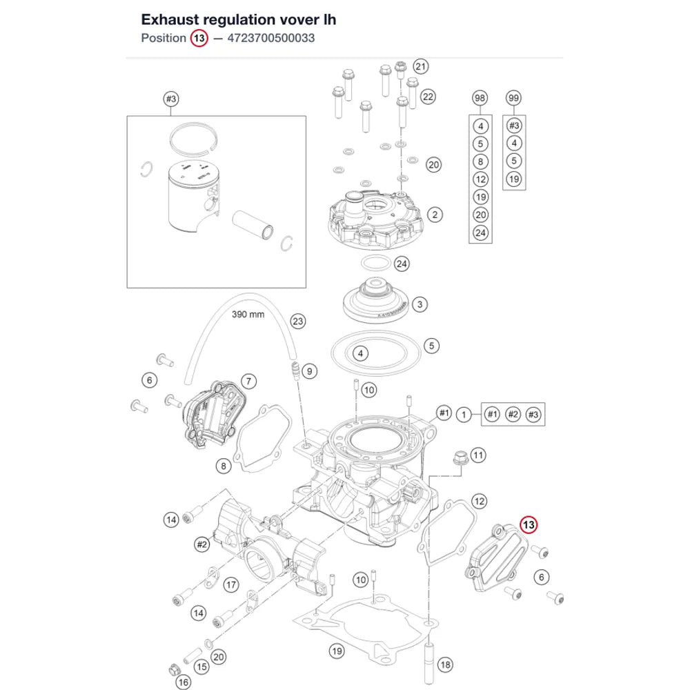 Exhaust regulation vover lh