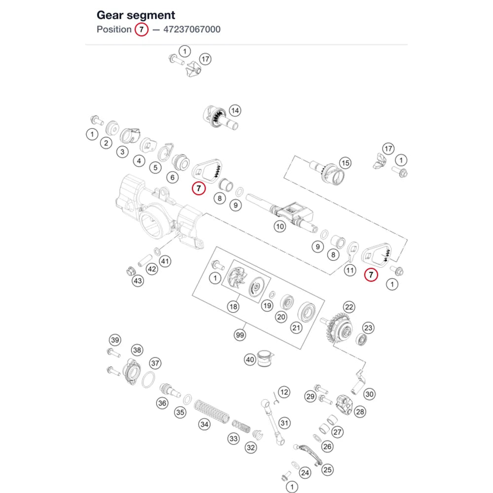 Gear segment