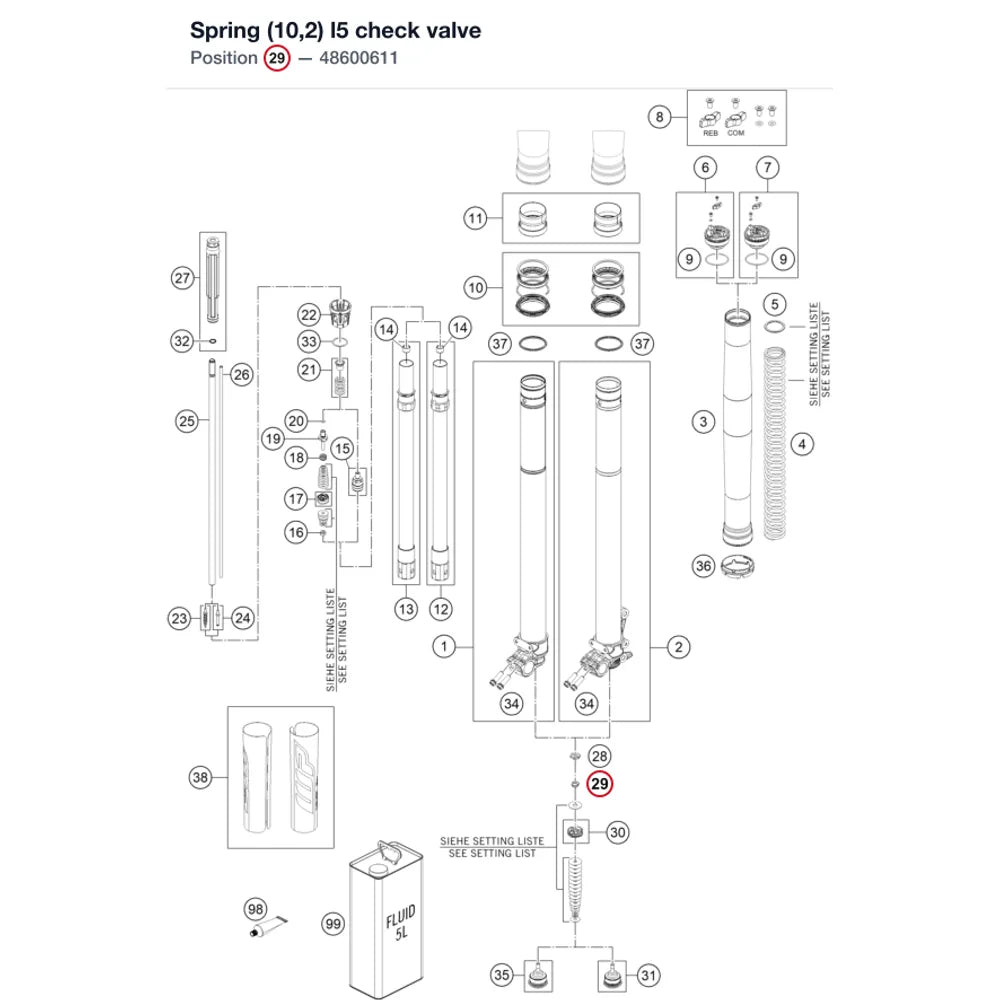 Spring (10,2) l5 check valve