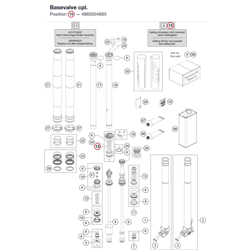 Basevalve cpl.