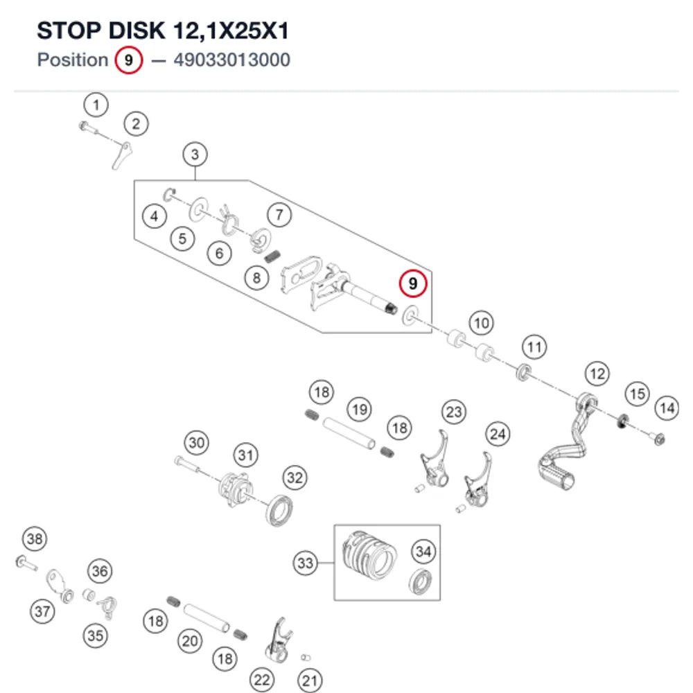 STOP DISK 12,1X25X1