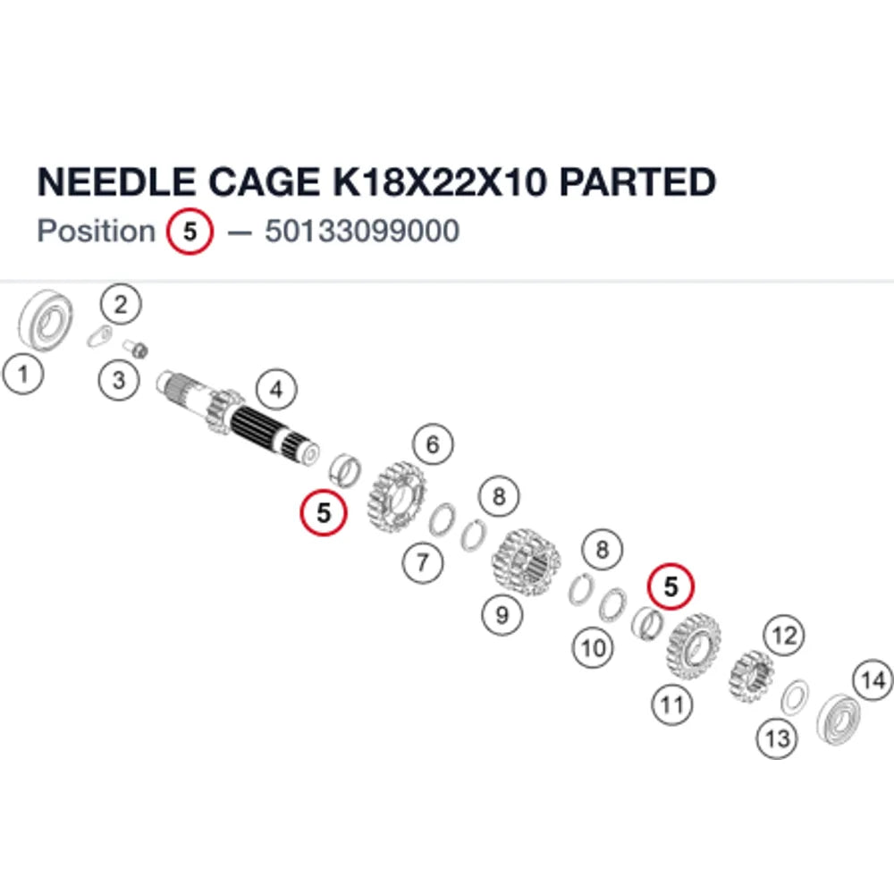 NEEDLE CAGE K18X22X10 PARTED