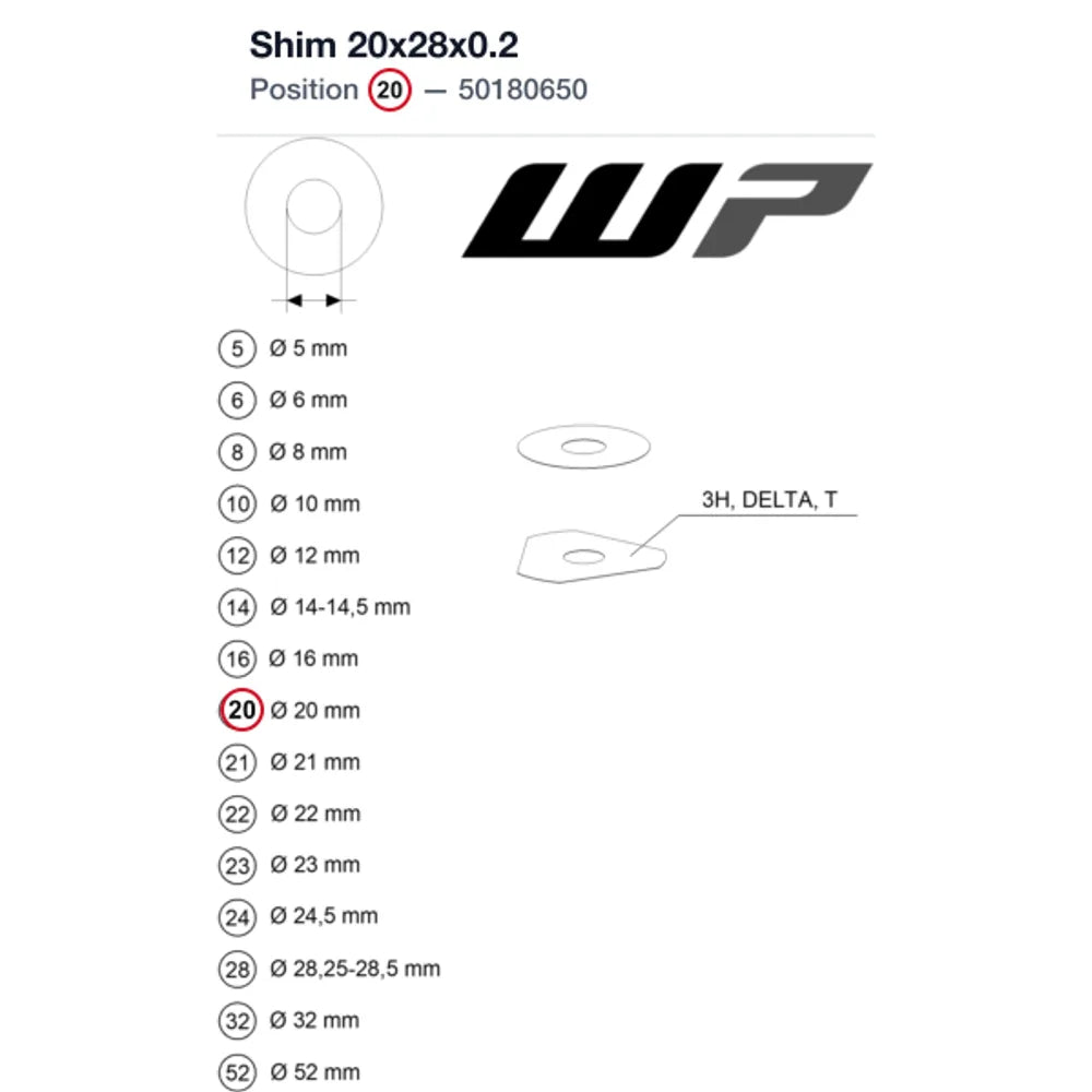 Shim 20x28x0.2