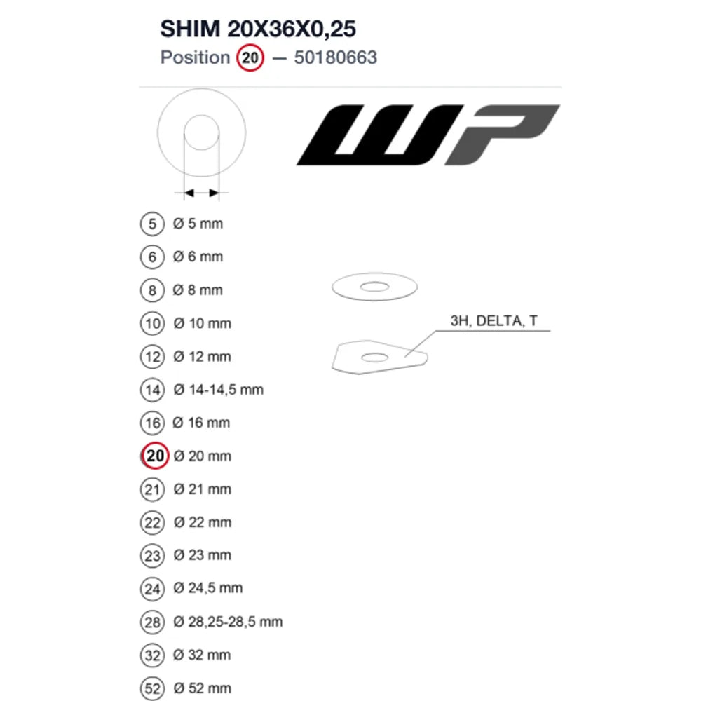 SHIM 20X36X0,25