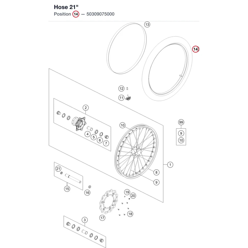 Hose 21"