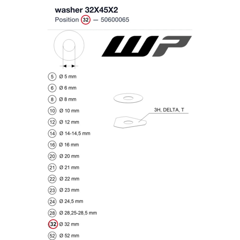 washer 32X45X2