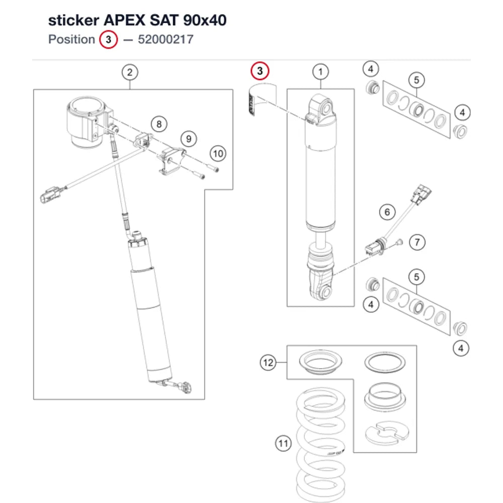 sticker APEX SAT 90x40