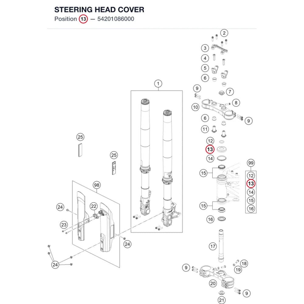 STEERING HEAD COVER