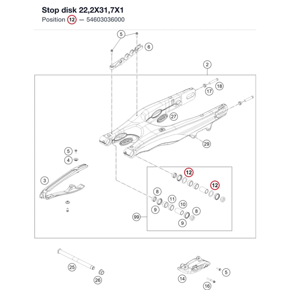 Stop disk 22,2X31,7X1