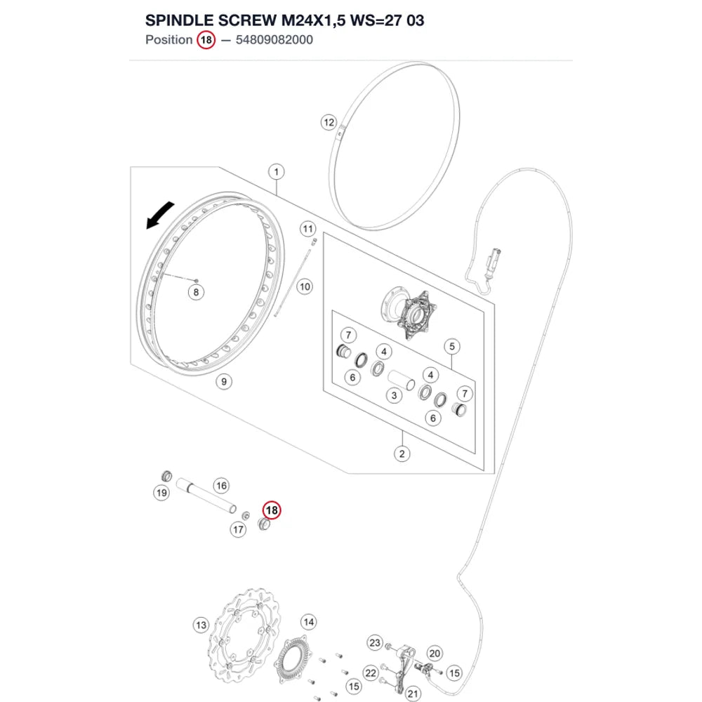 SPINDLE SCREW M24X1,5 WS=27 03