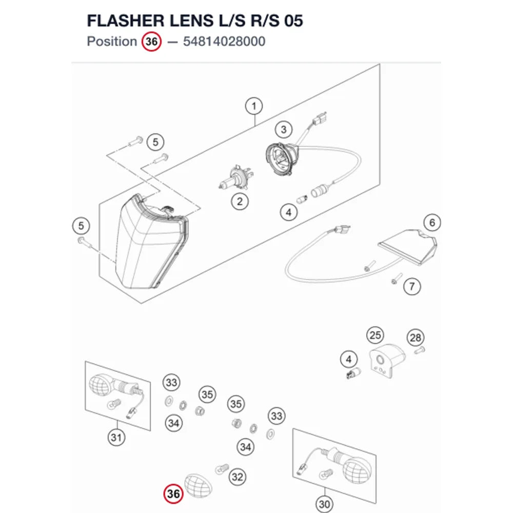 FLASHER LENS L/S R/S        05