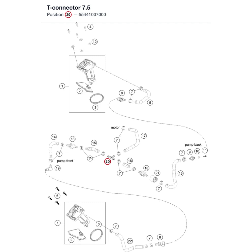 T-connector 7.5