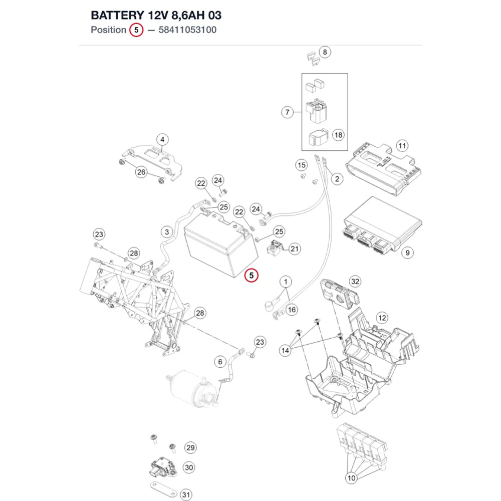 BATTERY 12V 8,6AH           03