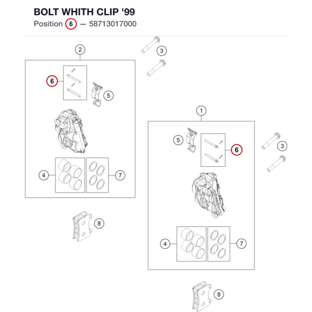 BOLT WHITH CLIP            '99