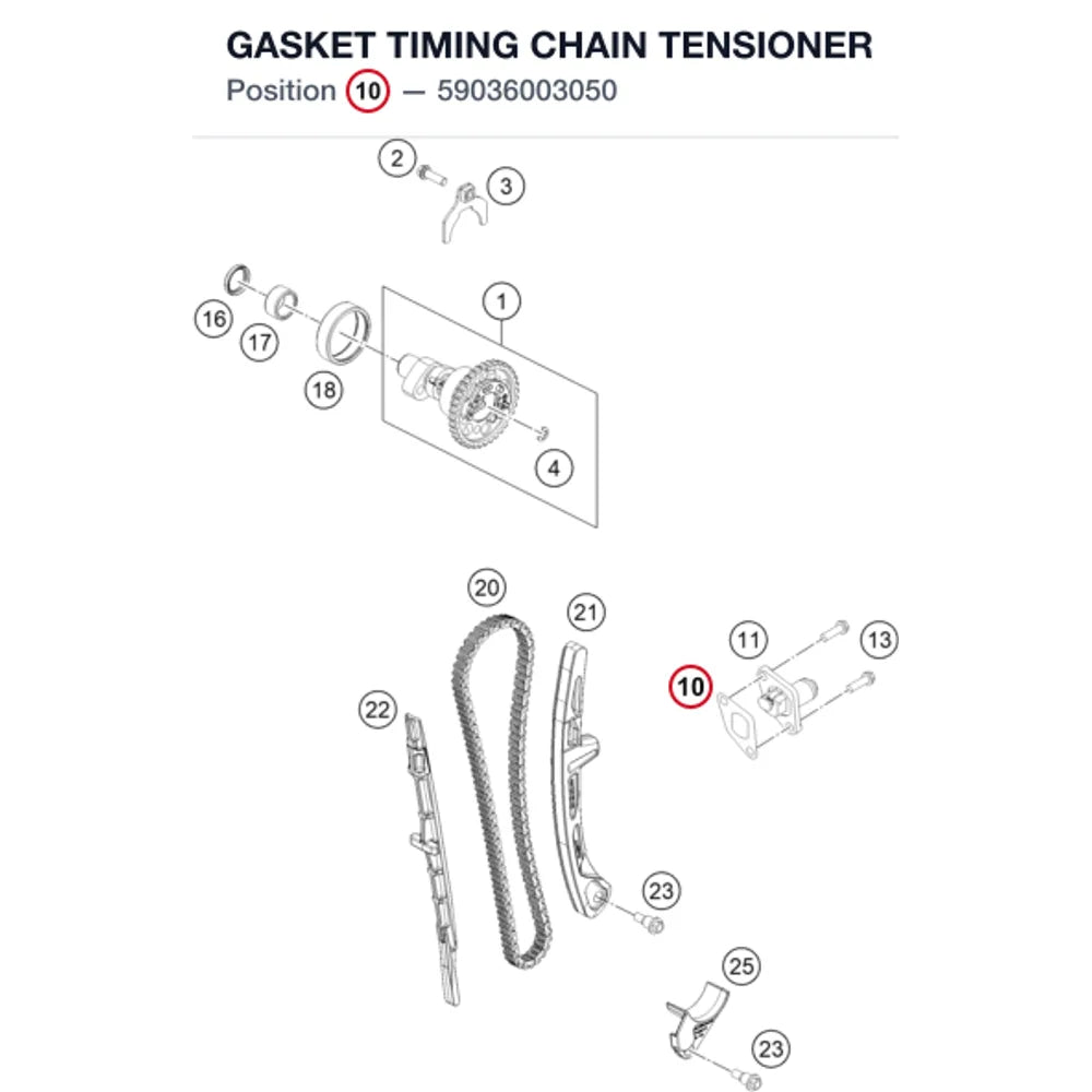 GASKET TIMING CHAIN TENSIONER