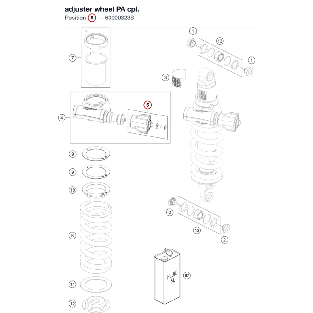 adjuster wheel PA cpl.