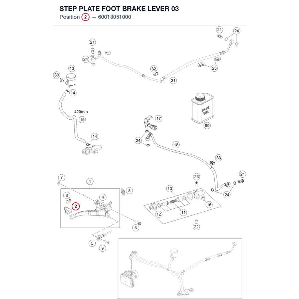 STEP PLATE FOOT BRAKE LEVER 03