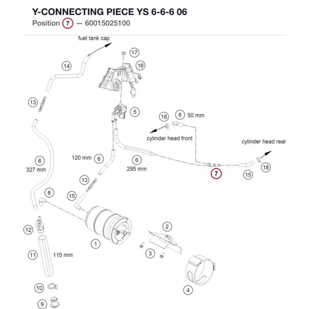 Y-CONNECTING PIECE YS 6-6-6 06