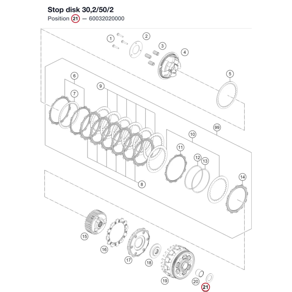 Stop disk 30,2/50/2
