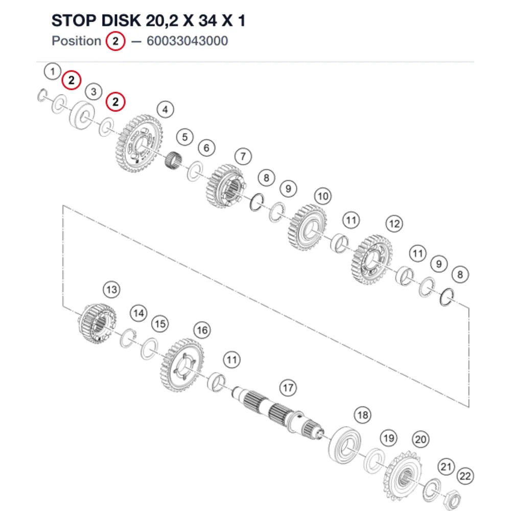 STOP DISK 20,2 X 34 X 1