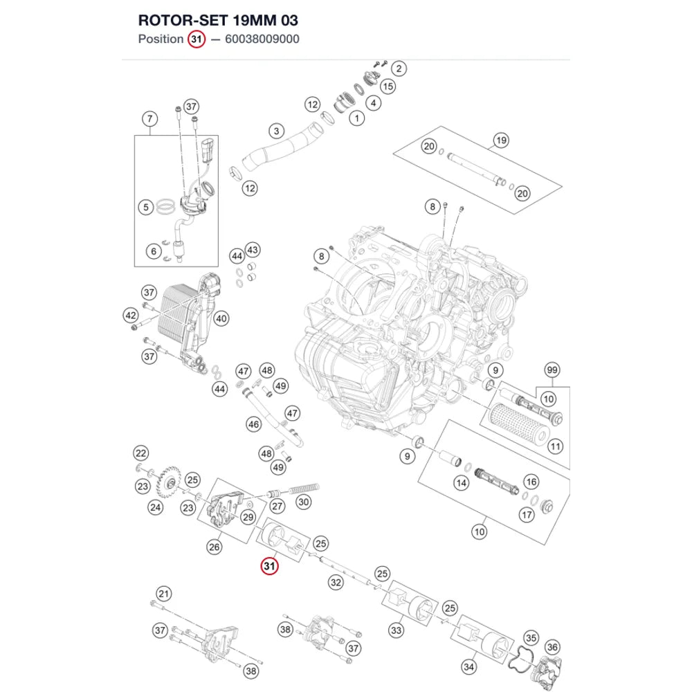 ROTOR-SET 19MM              03