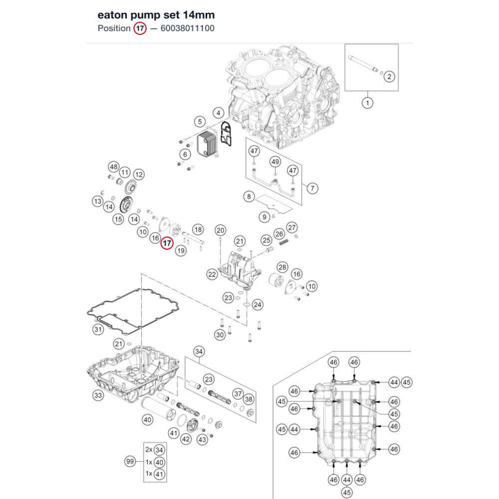 eaton pump set 14mm