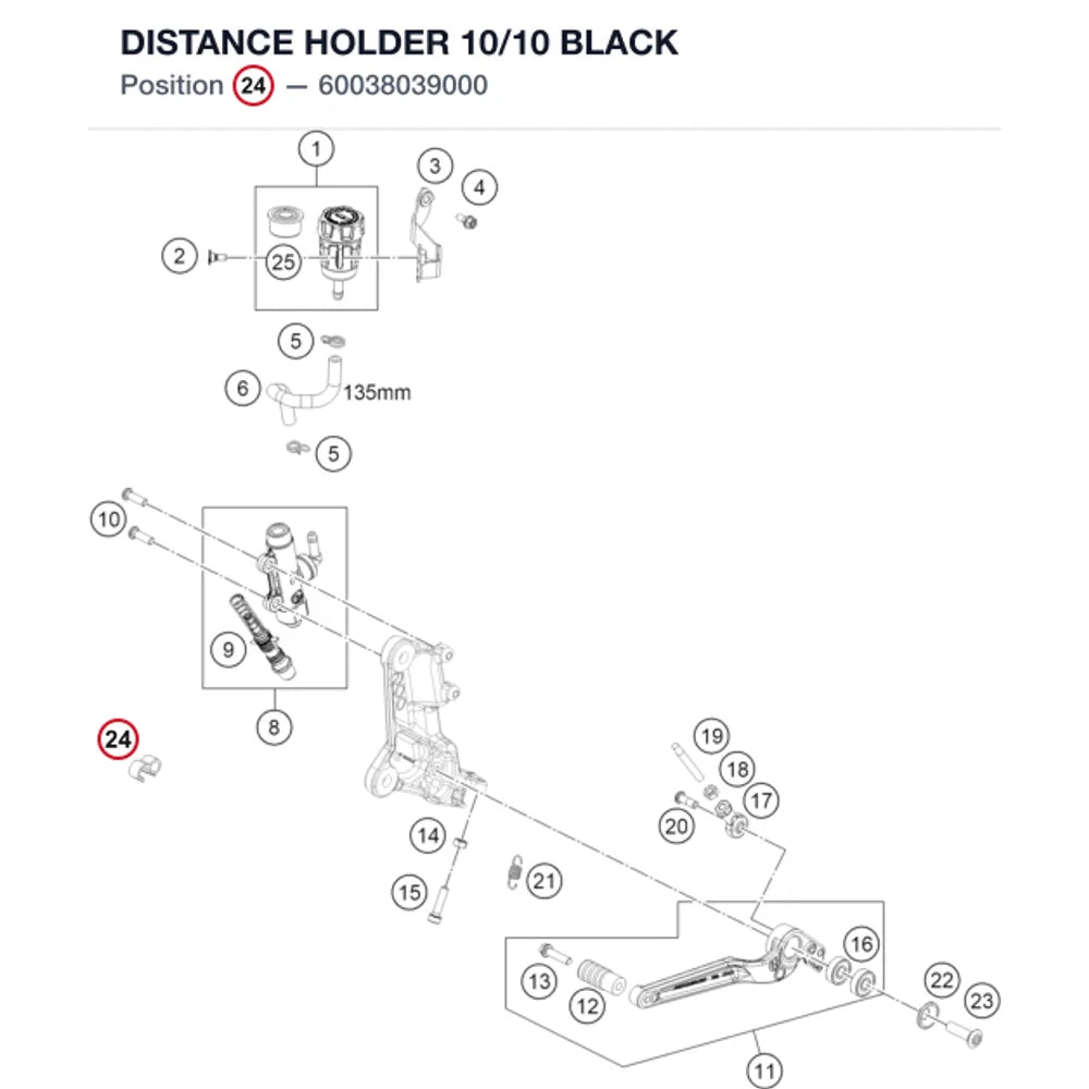 DISTANCE HOLDER 10/10 BLACK