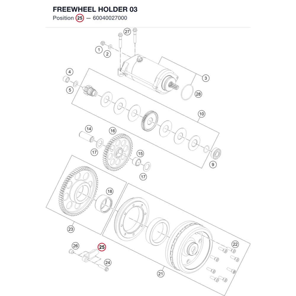 FREEWHEEL HOLDER            03