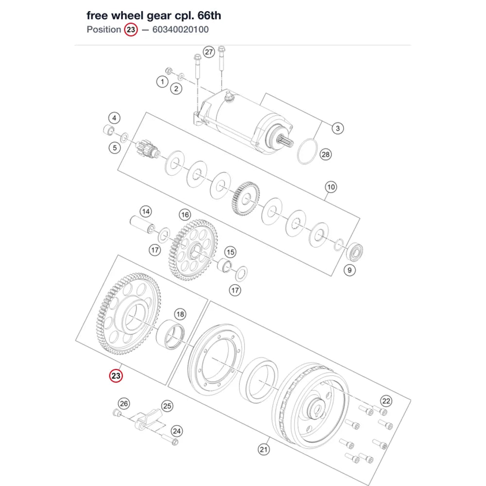 free wheel gear cpl.  66th