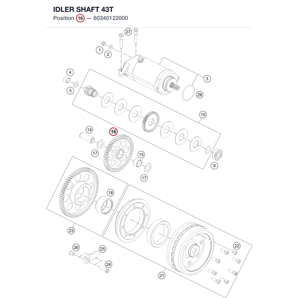 IDLER SHAFT 43T