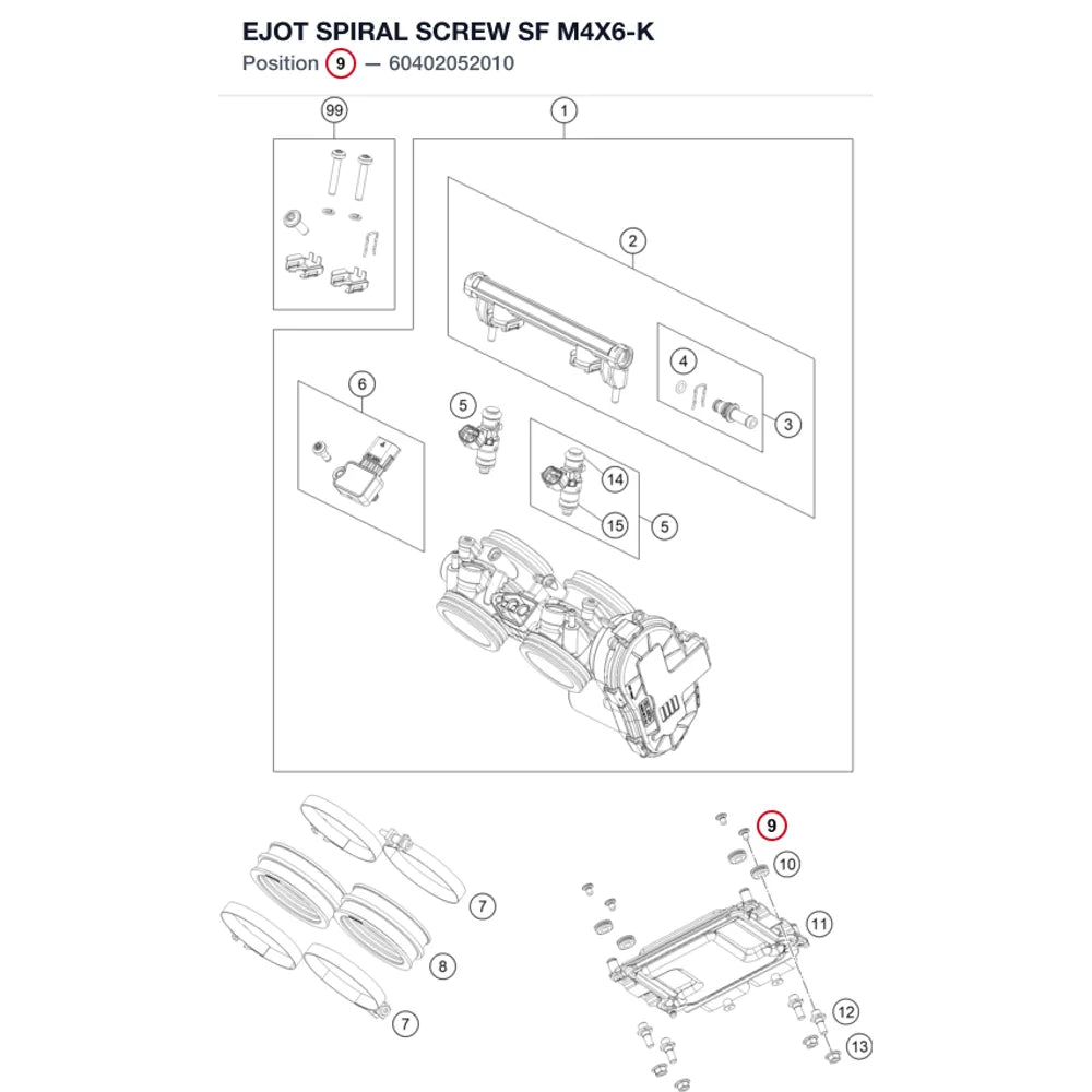 EJOT SPIRAL SCREW SF M4X6-K