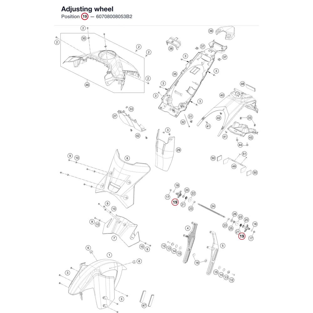 Adjusting wheel