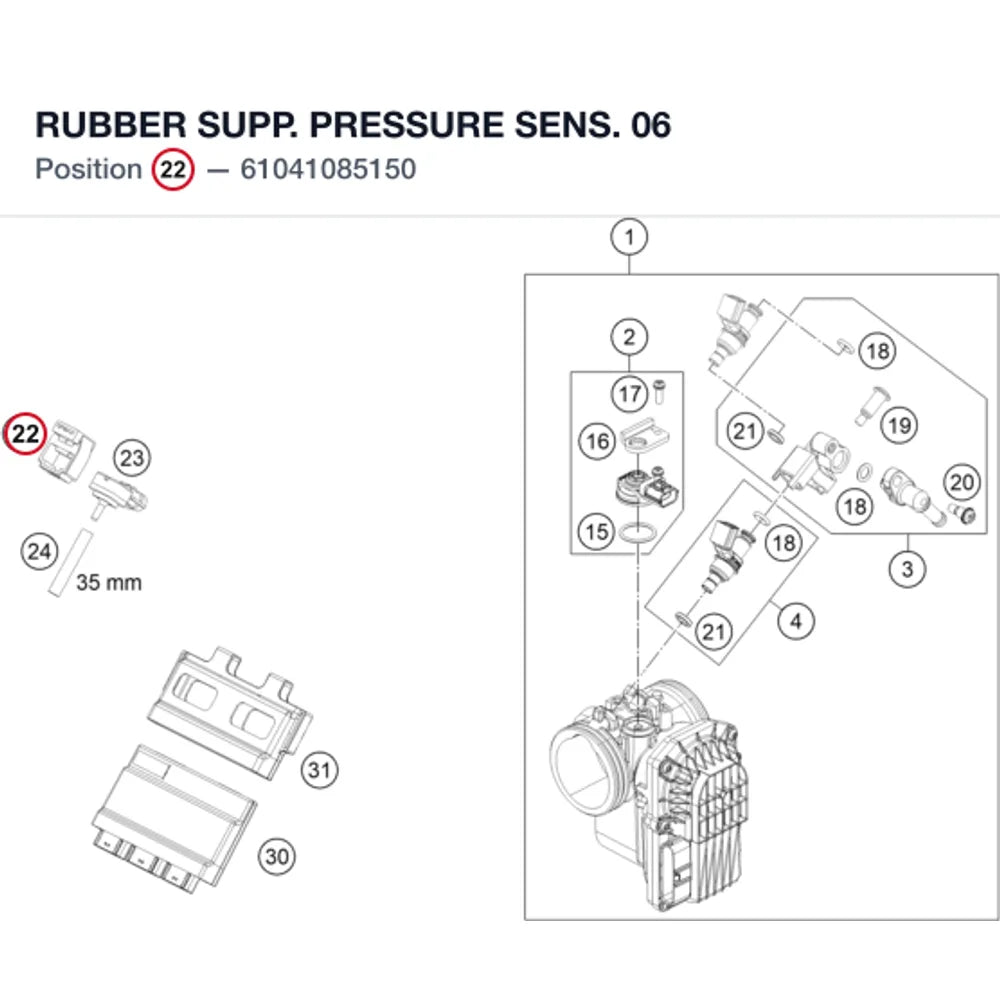 RUBBER SUPP. PRESSURE SENS. 06