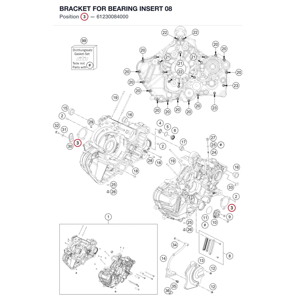 BRACKET FOR BEARING INSERT  08