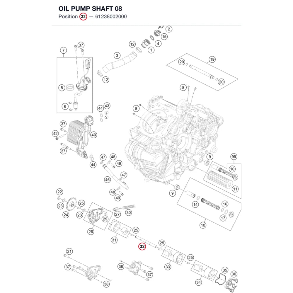 OIL PUMP SHAFT              08
