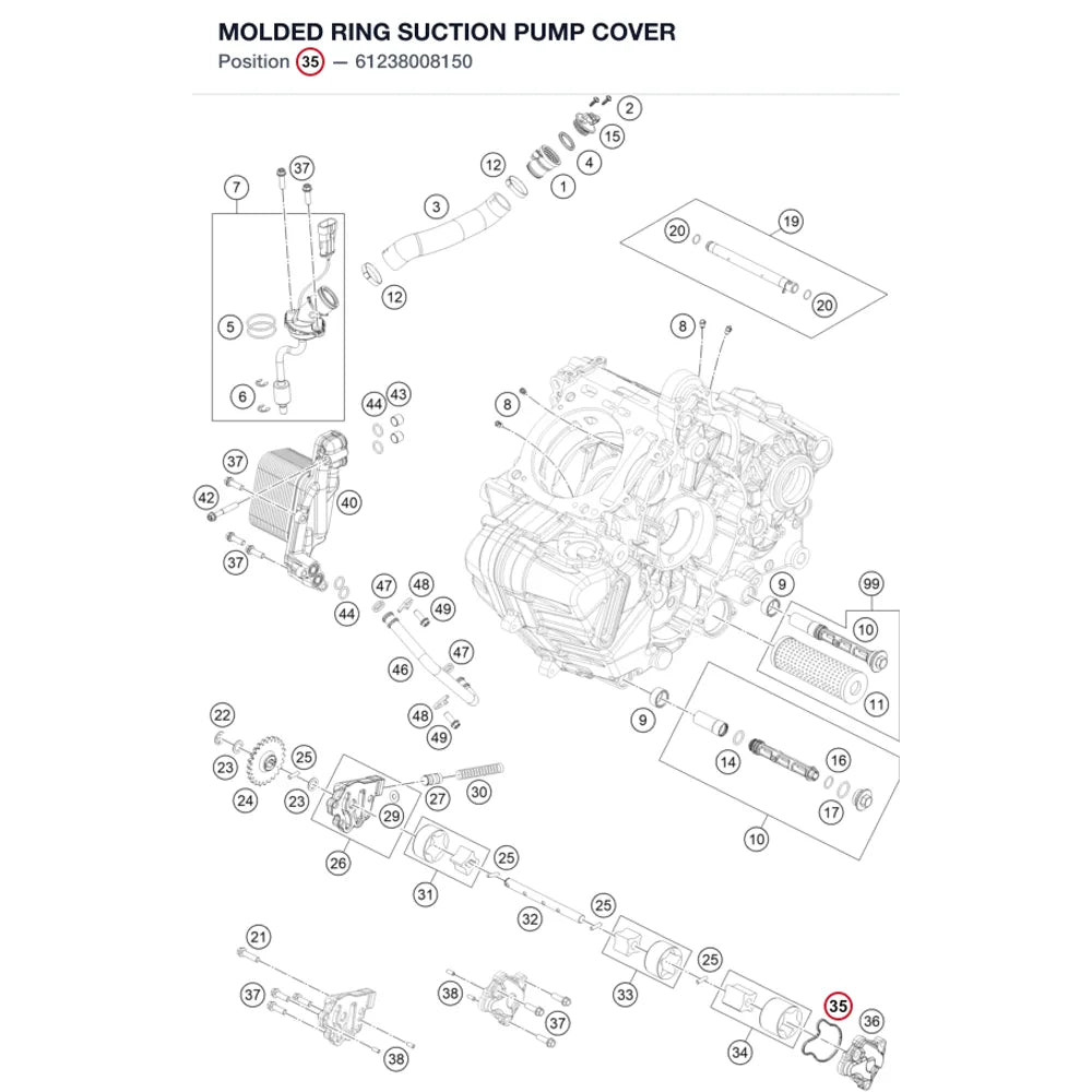 MOLDED RING SUCTION PUMP COVER