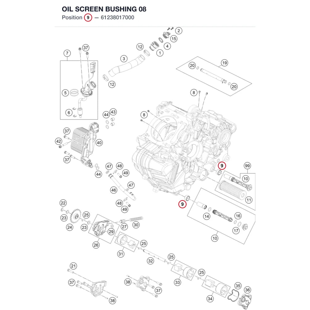 OIL SCREEN BUSHING          08