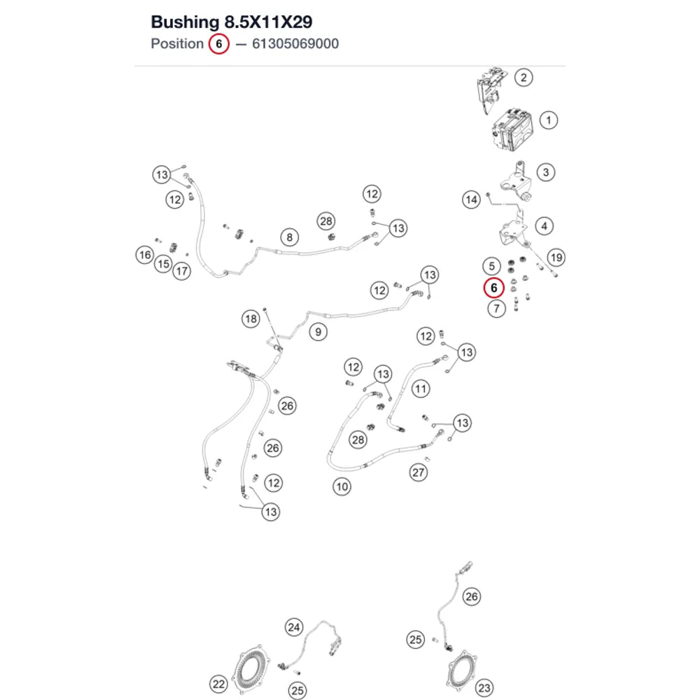 Bushing  8.5X11X29