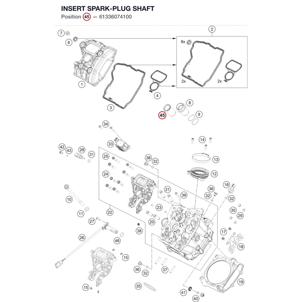 INSERT SPARK-PLUG SHAFT