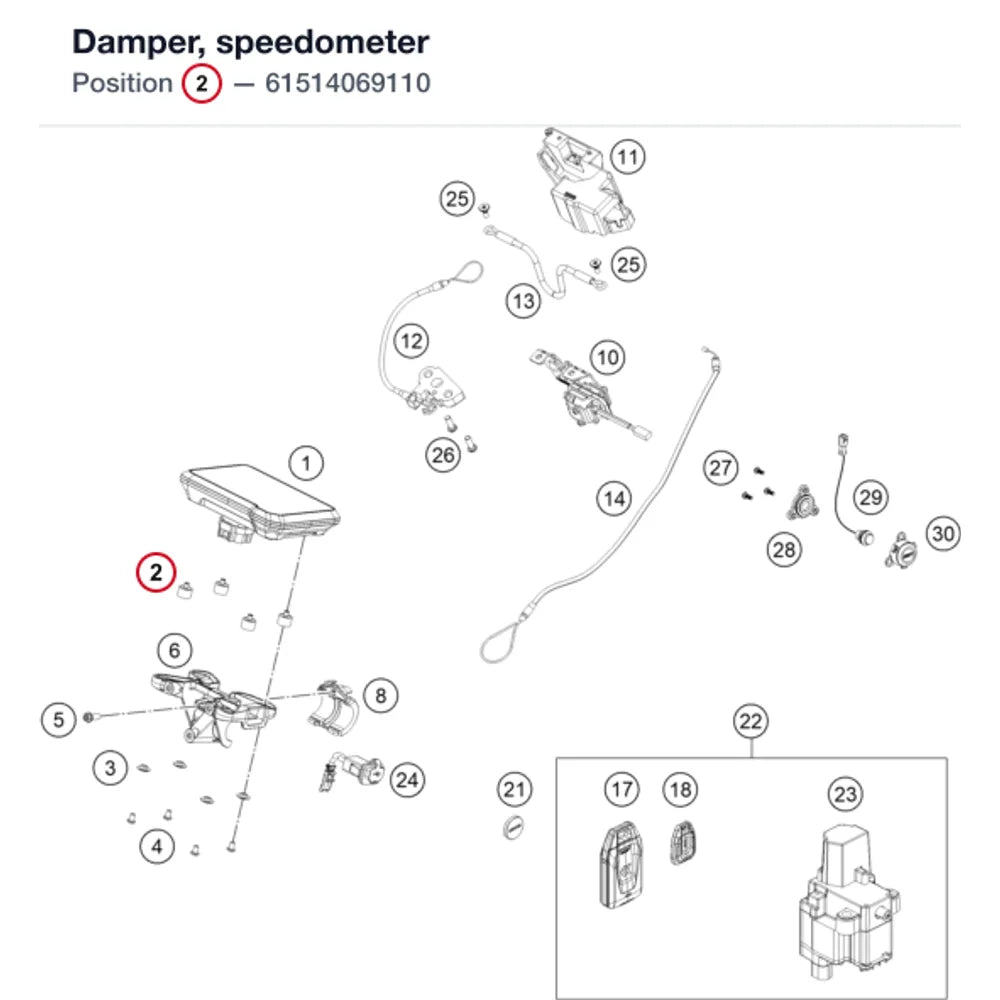 Damper, speedometer
