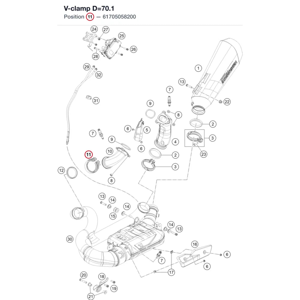 V-clamp D=70.1