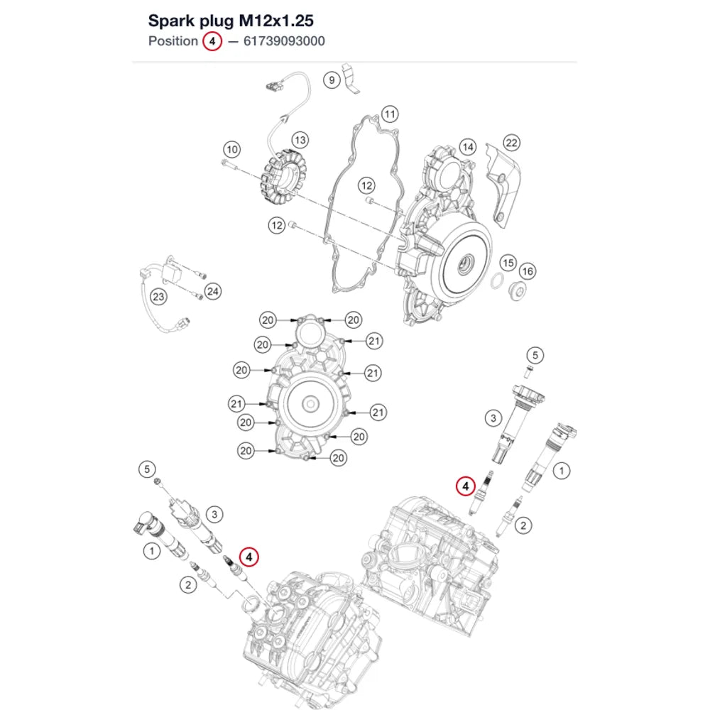 Spark plug M12x1.25