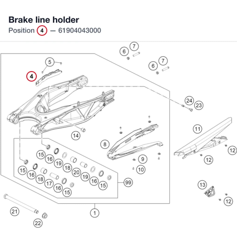 Brake line holder