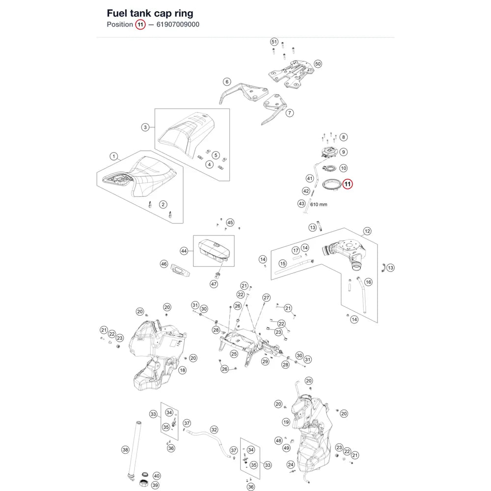 Fuel tank cap ring