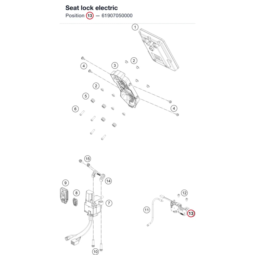 Seat lock electric