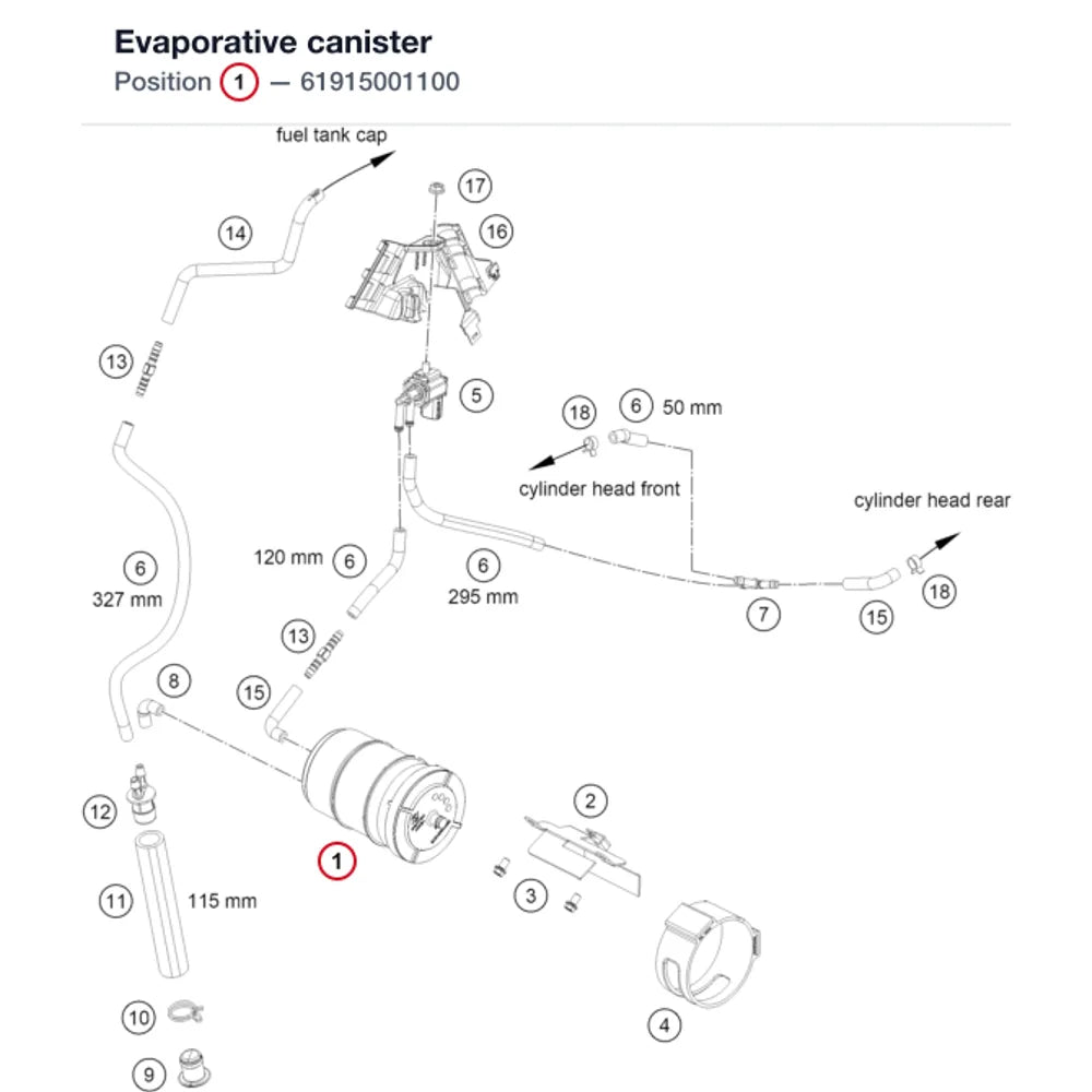 Evaporative canister