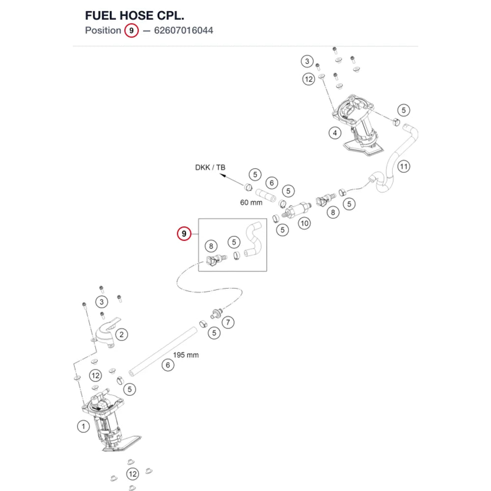 FUEL HOSE CPL.