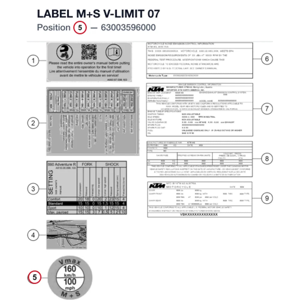 LABEL M+S V-LIMIT           07